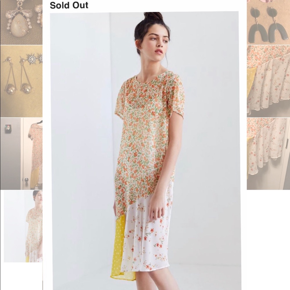 Chiffon Floral Midi Dress. very feminine,romantic